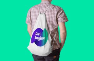 Divi Engine String Bag (Big Logo)